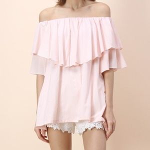 NEW Chicwish Soft Breeze Off-shoulder Top